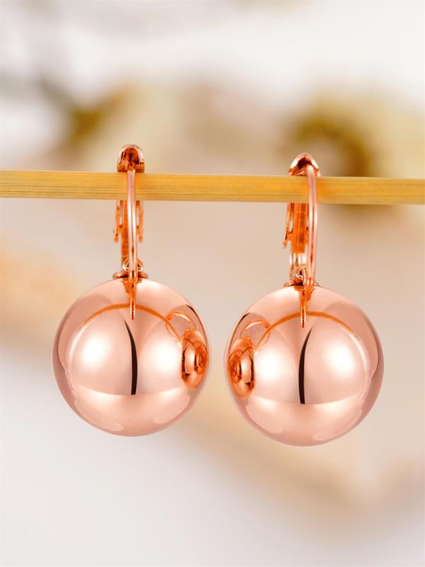 Minimalist Elegant Ball Design Dangle Earrings, Fashionable Dangle Earrings for Women & Girls, Trendy All-match & Exquisite Jewelry for Birthday Gift