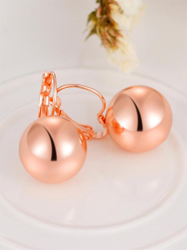 Minimalist Elegant Ball Design Dangle Earrings, Fashionable Dangle Earrings for Women & Girls, Trendy All-match & Exquisite Jewelry for Birthday Gift