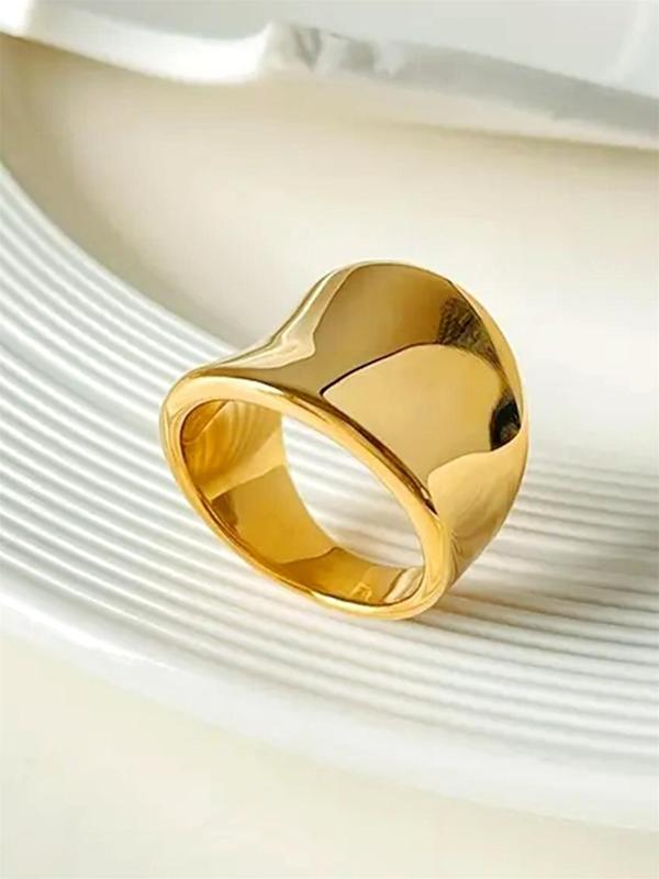 Fashionable Geometric Design Ring, Elegant Jewelry for Women for Party, Daily Clothing Decor, Trendy All-match & Exquisite Jewelry for Birthday Gift