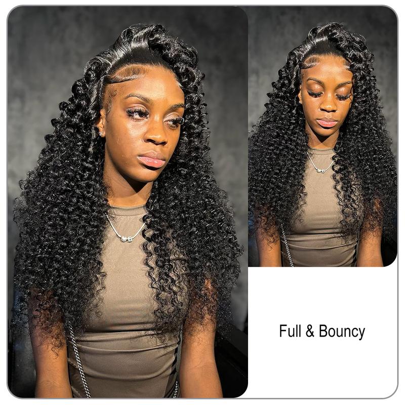 [Wequeen] Budget Friendly 10A Grade Brazilian Virgin 100% Human Hair Deep Wavy Kinky Curly Quick Weave Sew in Glue in Viral Hair Bundles