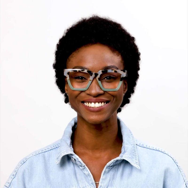 Peepers Take a Bow (Blue Light) Square Oversized Women's Fashion Eyewear