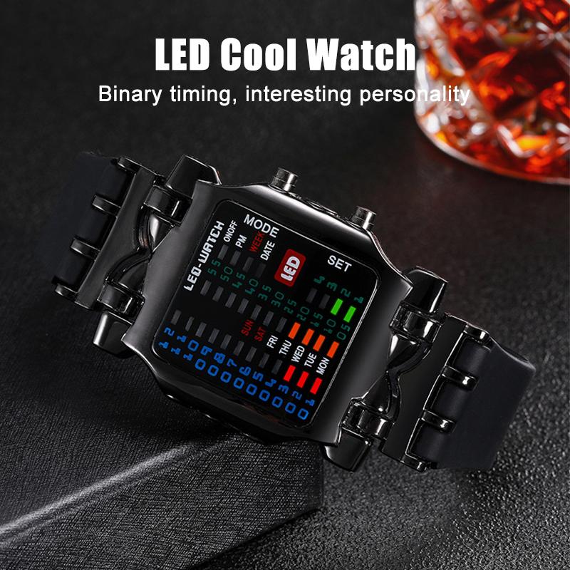 SMelody Binary LED Crab Watch