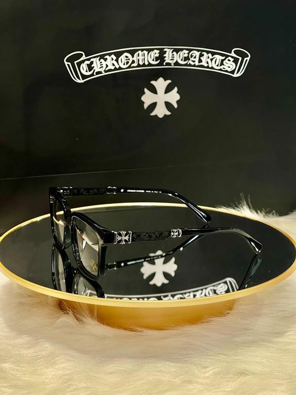 Trending Chrome Hearts Patterned Frame Glasses for Men and Women - European Style Design