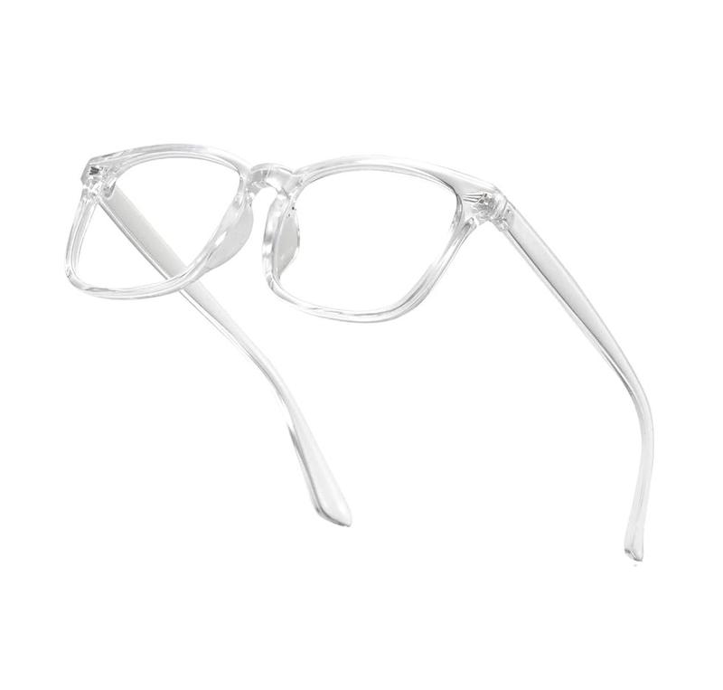 Computer Gaming Glasses ，2024 Fashion Square Glasses，Gaming Glasses,TV Glasses,Lightweight Frame Eyewear,Men Women，Clear Gaming Glasses