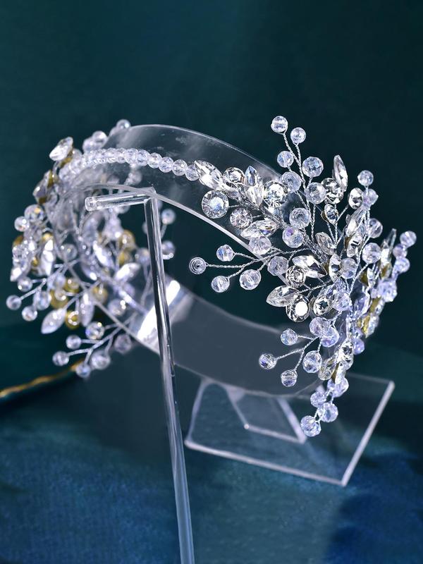 Artificial Crystal Decorated Bridal Headband, Elegant Rhinestone Decorated for Wedding Bridal Party Formal Occasions, Fashion Hair Accessories for Women