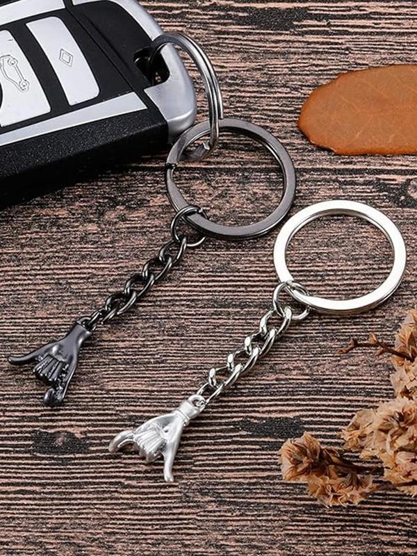 Couple Keychains, Fashionable Keychains for Couples, Fashion Accessories for Daily Use, Trendy All-match & Exquisite Keychain for Birthday Gift