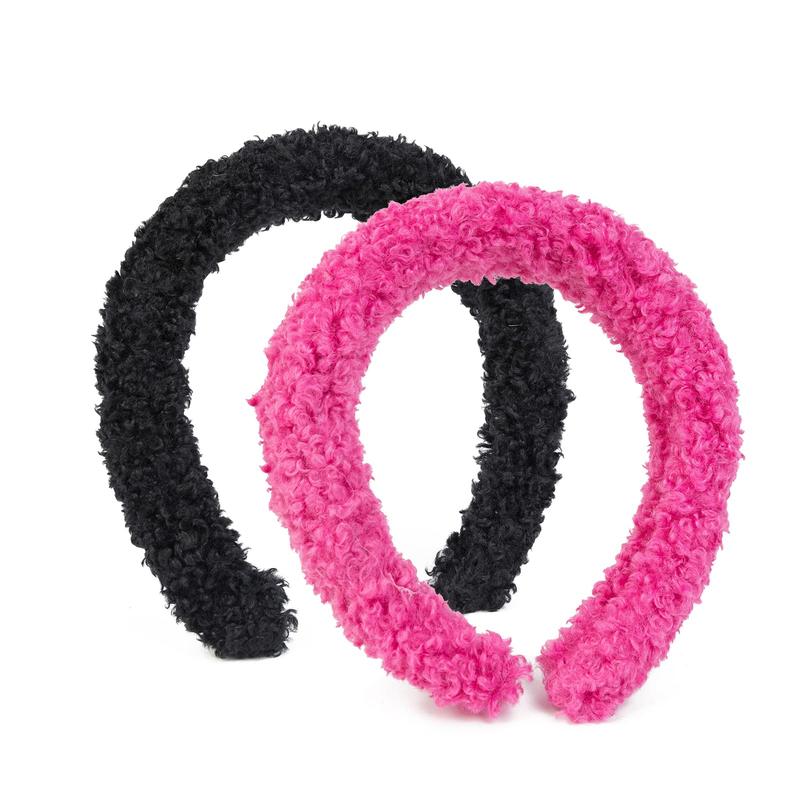 Headband for Washing Face,Spa Facial Headbands, Soft Cute Wool Lamb Hairband for Skincare Makeup Women Girls Shower Makeup Mask Non Slip Thick Thin