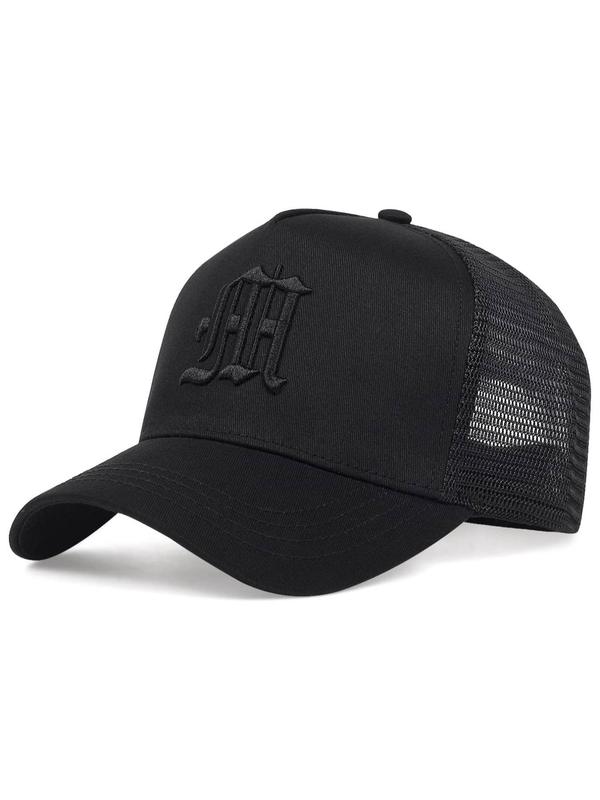 2023 New Stylish Letter Embroidered Baseball Cap, Street Trend Vintage Retro Baseball Cap, Hip Hop Trendy Contrast Mesh Country Hats for Men & Women, Black Friday Deal