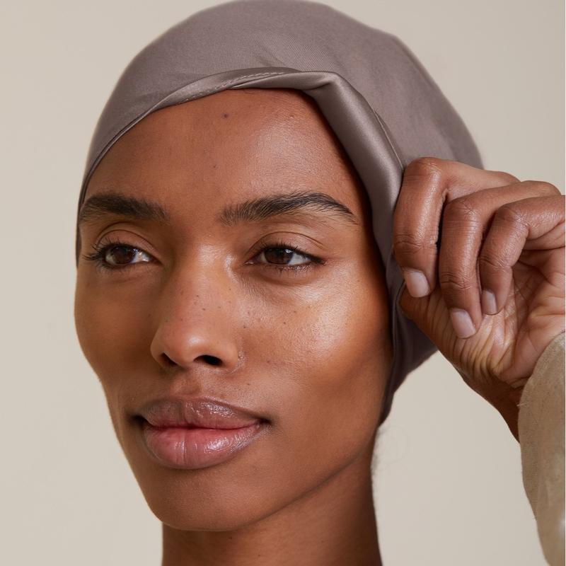 Satin-Lined Tie-Back underscarf (Bamboo)