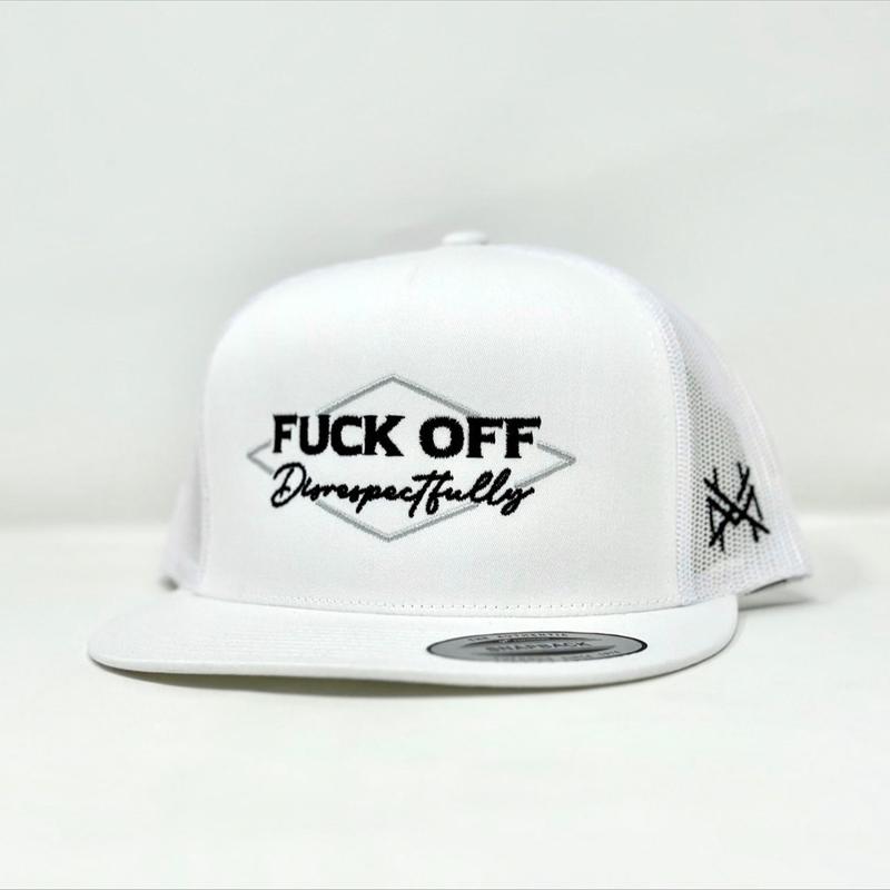 F off Disrespectfully Trucker Hat by The Mad Hatter Company