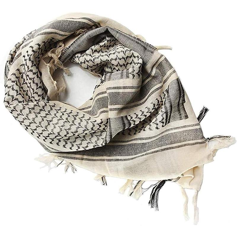 Tactical Desert Scarf    Cotton Keffiyeh Scarf Wrap for Men And Women