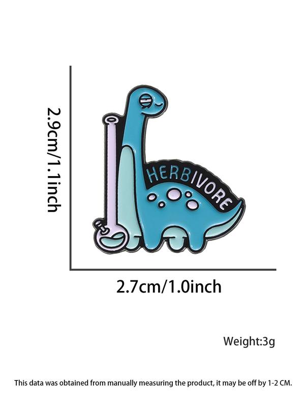 Cute Dinosaur Design Brooch, Fashion Brooch for Women & Men, Enamel Safety Pin Suitable for Backpacks, Jeans, Scarves, Hats Decoration