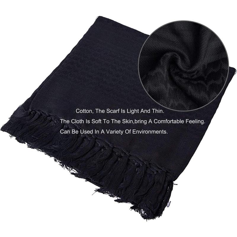 Tactical Desert Scarf    Cotton Keffiyeh Scarf Wrap for Men And Women