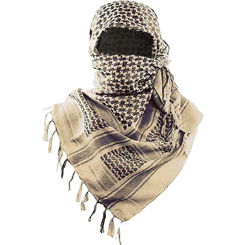 Tactical Desert Scarf    Cotton Keffiyeh Scarf Wrap for Men And Women