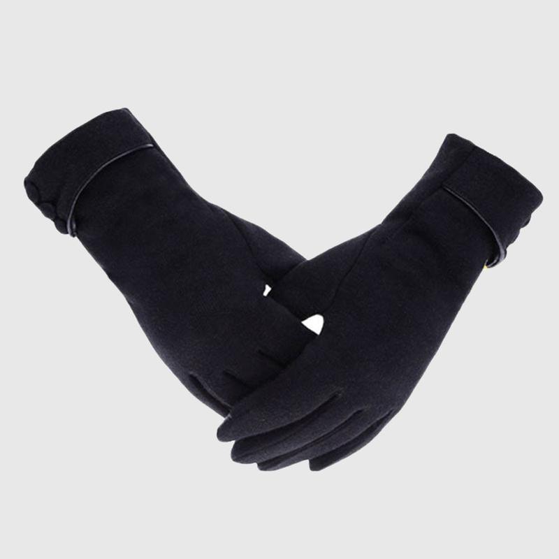 Womens Touch Screen Phone Fleece Windproof Gloves Winter Warm Wear