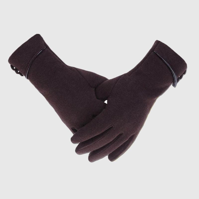 Womens Touch Screen Phone Fleece Windproof Gloves Winter Warm Wear