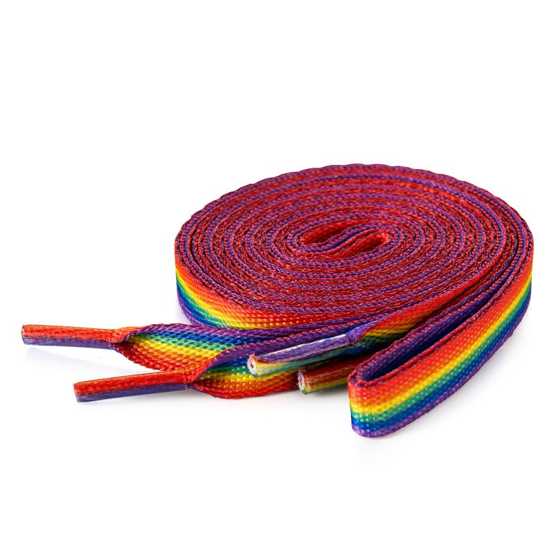 Rainbow LGBTQ+ Gay PRIDE Prade Bundle - Rainbow Shoelaces, Rainbow Hat, Rainbow Flag Pin, Rainbow Bracelet, Rainbow PRIDE Keychains