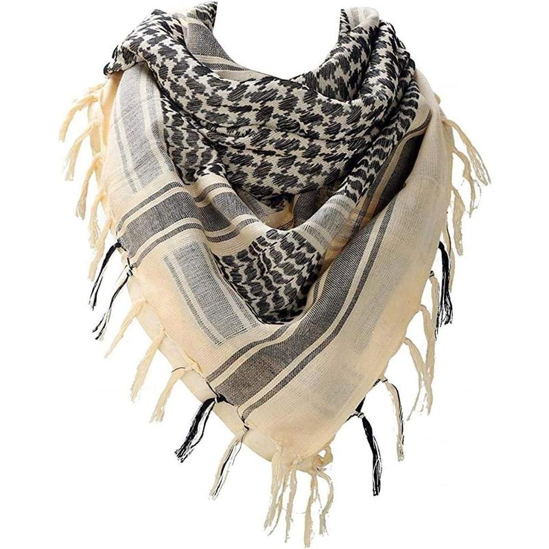 Tactical Desert Scarf    Cotton Keffiyeh Scarf Wrap for Men And Women