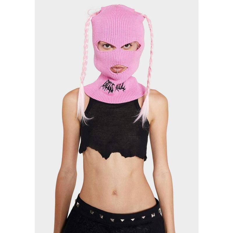 Pink DK Logo Ski Mask