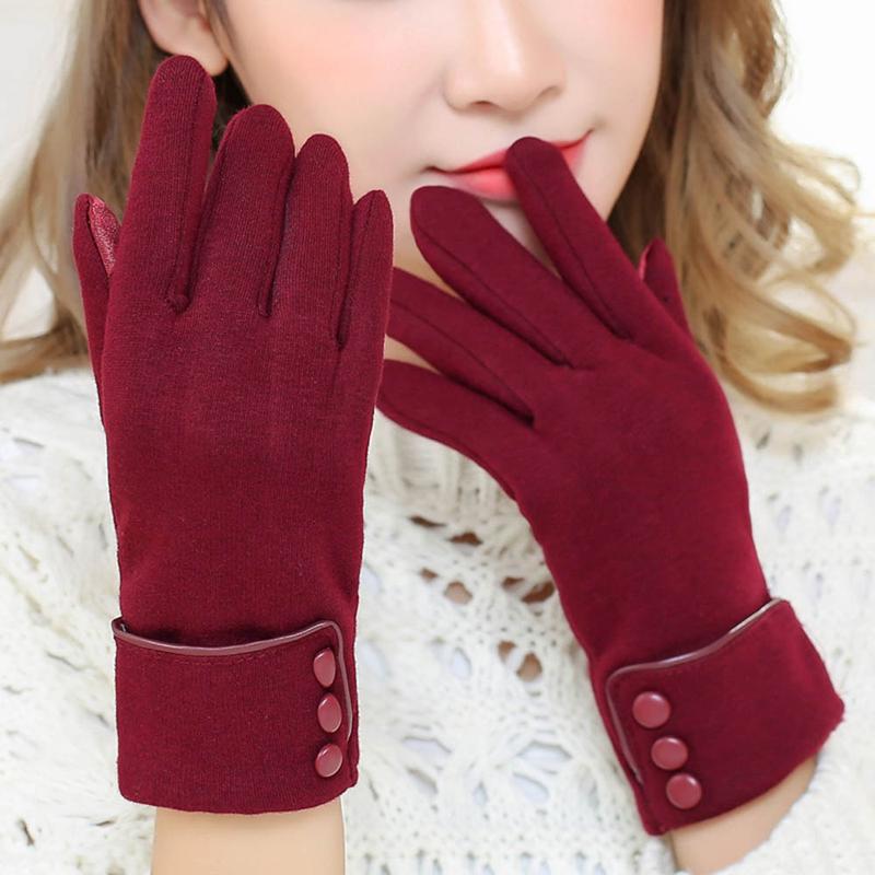 Womens Touch Screen Phone Fleece Windproof Gloves Winter Warm Wear