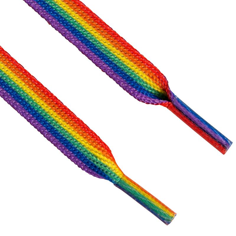 Rainbow LGBTQ+ Gay PRIDE Prade Bundle - Rainbow Shoelaces, Rainbow Hat, Rainbow Flag Pin, Rainbow Bracelet, Rainbow PRIDE Keychains