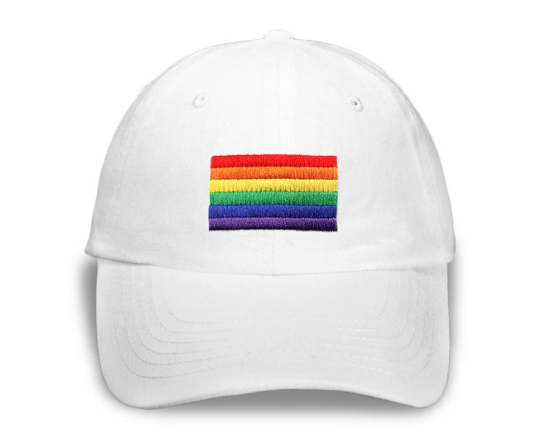 Rainbow LGBTQ+ Gay PRIDE Prade Bundle - Rainbow Shoelaces, Rainbow Hat, Rainbow Flag Pin, Rainbow Bracelet, Rainbow PRIDE Keychains