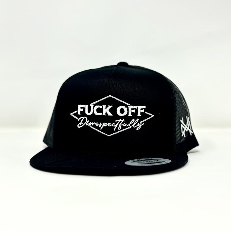 F off Disrespectfully Trucker Hat by The Mad Hatter Company