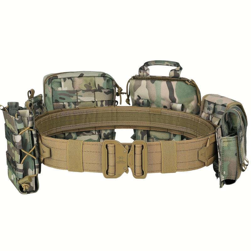 1000D Combat Belt with Pouches Duty Belts Utility Belt 8pcs Set Up