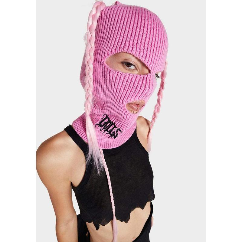 Pink DK Logo Ski Mask