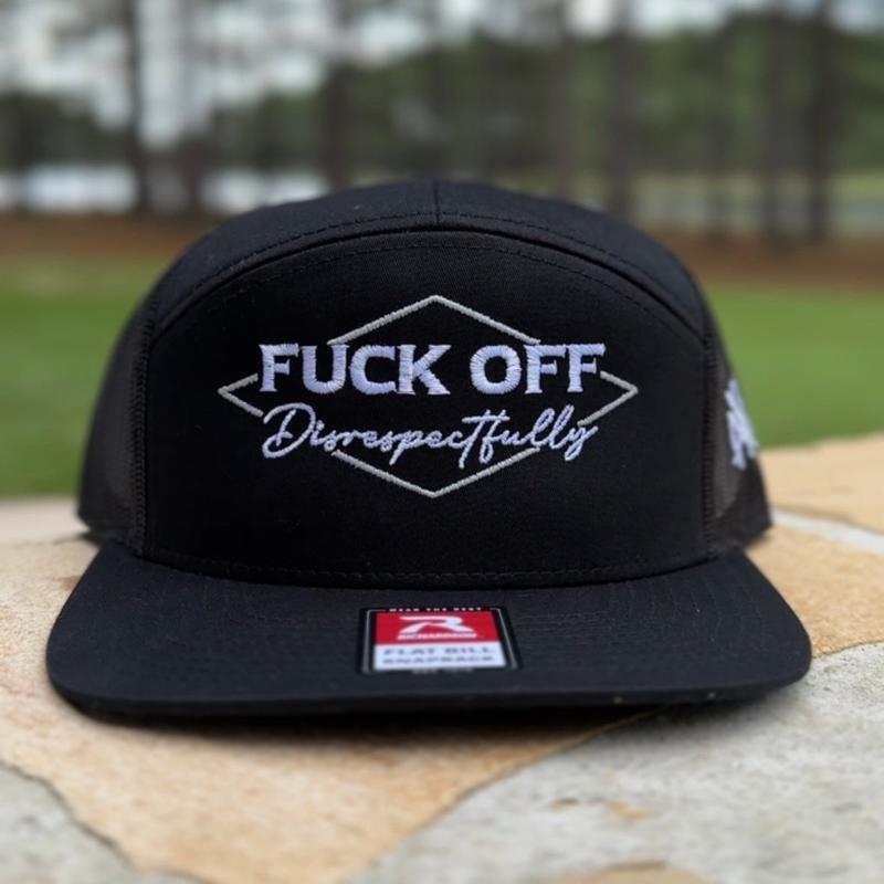 F off Disrespectfully Trucker Hat by The Mad Hatter Company