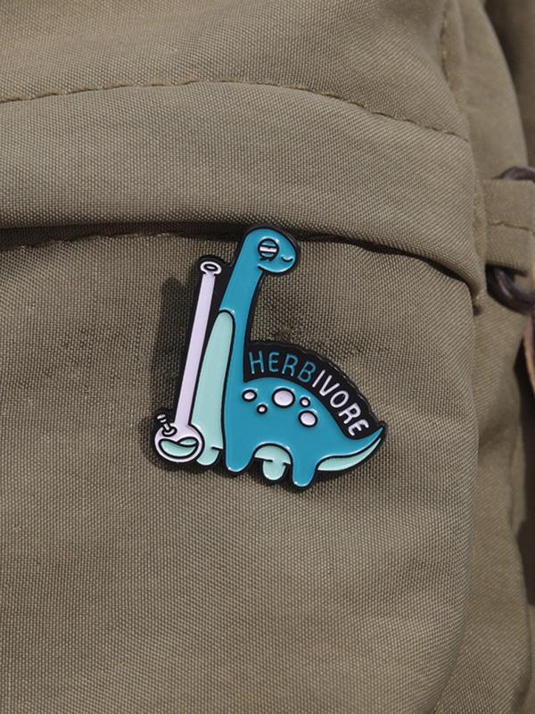 Cute Dinosaur Design Brooch, Fashion Brooch for Women & Men, Enamel Safety Pin Suitable for Backpacks, Jeans, Scarves, Hats Decoration