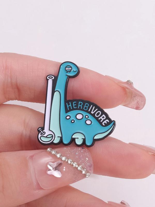 Cute Dinosaur Design Brooch, Fashion Brooch for Women & Men, Enamel Safety Pin Suitable for Backpacks, Jeans, Scarves, Hats Decoration