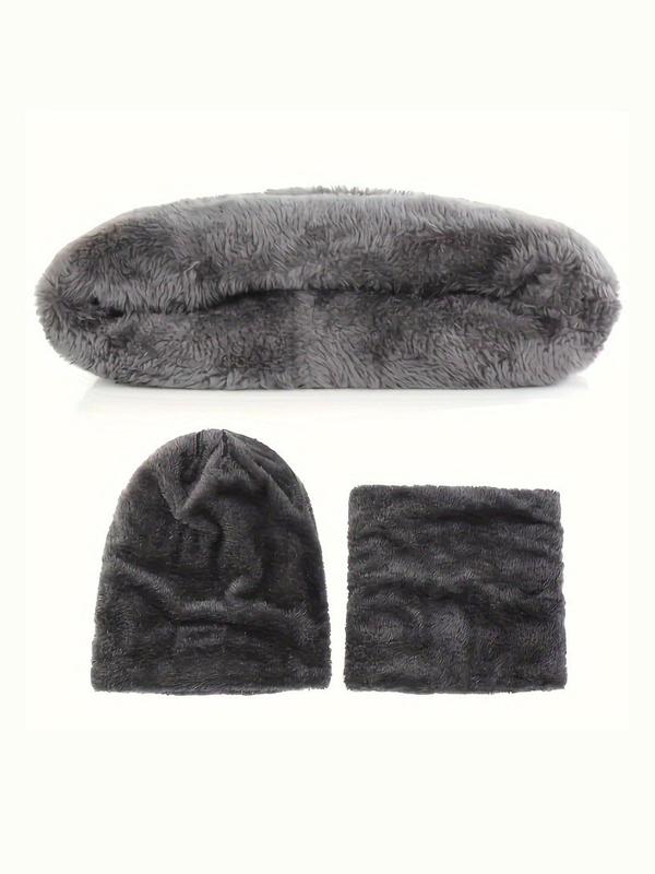 Winter Warm Outdoor Set, Including Hat, Scarf, Earmuff, Gloves & Socks, Fashion Accessories for Men & Women