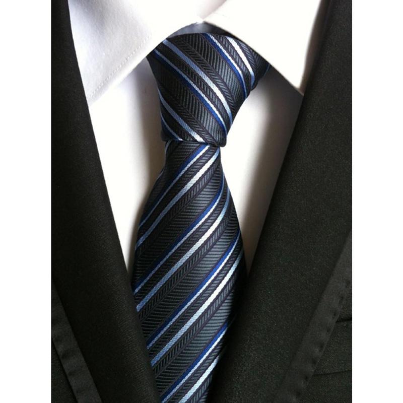 6 Count Classic Men's Silk Tie Necktie Woven Neck Ties