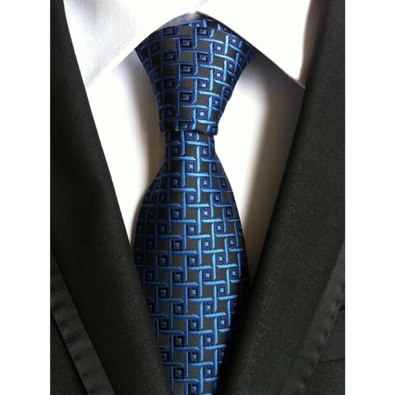 6 Count Classic Men's Silk Tie Necktie Woven Neck Ties