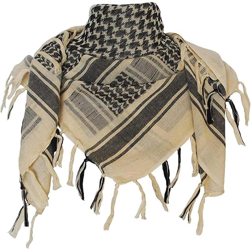 Tactical Desert Scarf    Cotton Keffiyeh Scarf Wrap for Men And Women