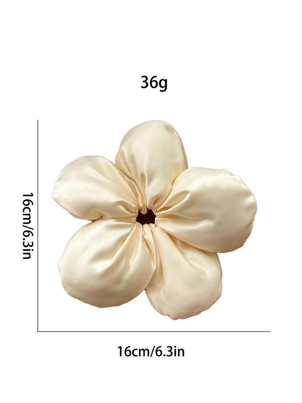 Flower Design Hair Tie, Three-dimensional Sponge Hair Tie, Cute Hair Accessories for Women & Girls, Minimalist Headwear Suitable for Thick Hair, Fashion Hair Accessories for Party, Daily Clothing Decor