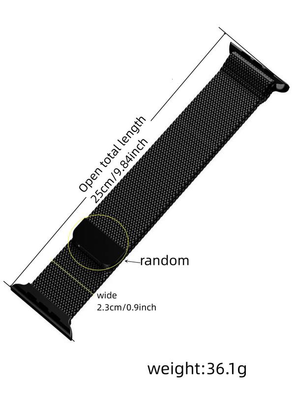 Business Style Minimalist Magnetic Watch Band, Stainless Steel Sports Watch Replacement Straps, Wristwatch Strap for Watch Decor