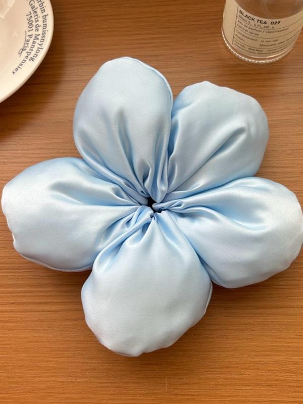 Flower Design Hair Tie, Three-dimensional Sponge Hair Tie, Cute Hair Accessories for Women & Girls, Minimalist Headwear Suitable for Thick Hair, Fashion Hair Accessories for Party, Daily Clothing Decor