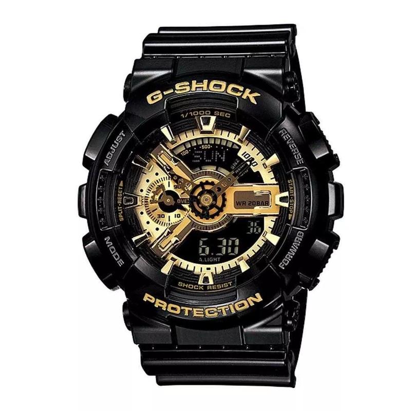 G-SHOCK GA110GB-1 Men's Black Gold Resin Analog-Digi Watch