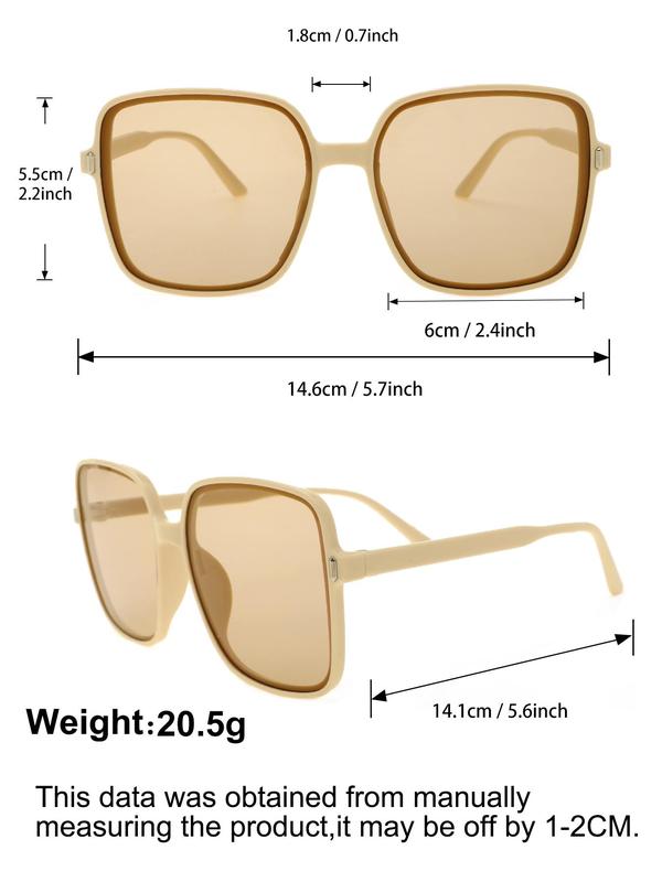 Street Trend Leopard Print Sunglasses for Men & Women As Summer 2024, Trendy Square Frame Sunglasses for Everyday Use, Sunglasses Back To School