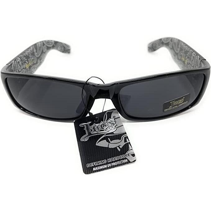 LOCS Bandana Gangster Black Shades Mens Designer Sunglasses Cholo Dark Lens Does not apply sunglass hut