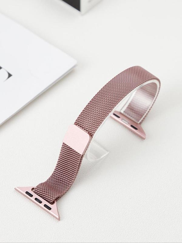 Business Style Minimalist Magnetic Watch Band, Stainless Steel Sports Watch Replacement Straps, Wristwatch Strap for Watch Decor