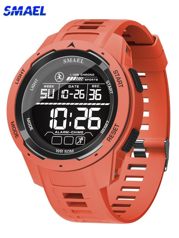 Men's Sportive Digital Watch, Calendrier Digital Watch with Luminous Dial, Waterproof Multifunctional Watch with Digital Display for Men