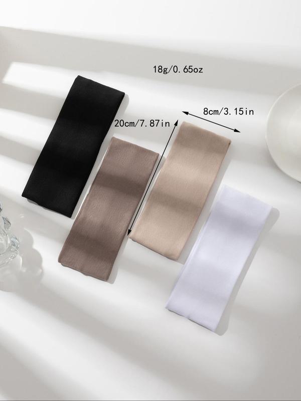 Solid Color Elastic Hair Band for Summer 2024, High Stretch Sweat-absorbing Hair Band, Hair Accessories for Women & Men for Gym Workout