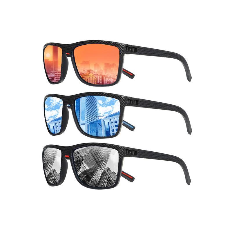 Three pack combination model sunglasses, daily outdoor fishing essential sunglasses, can block ultraviolet rays, unisex polarized men's sunglasses