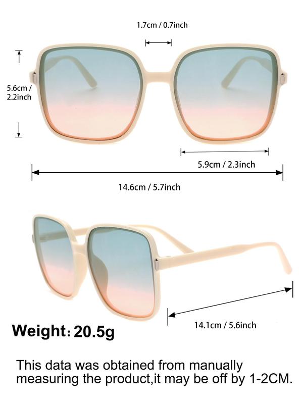 Street Trend Leopard Print Sunglasses for Men & Women As Summer 2024, Trendy Square Frame Sunglasses for Everyday Use, Sunglasses Back To School