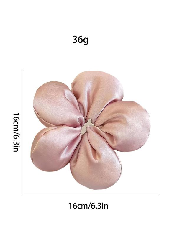 Flower Design Hair Tie, Three-dimensional Sponge Hair Tie, Cute Hair Accessories for Women & Girls, Minimalist Headwear Suitable for Thick Hair, Fashion Hair Accessories for Party, Daily Clothing Decor