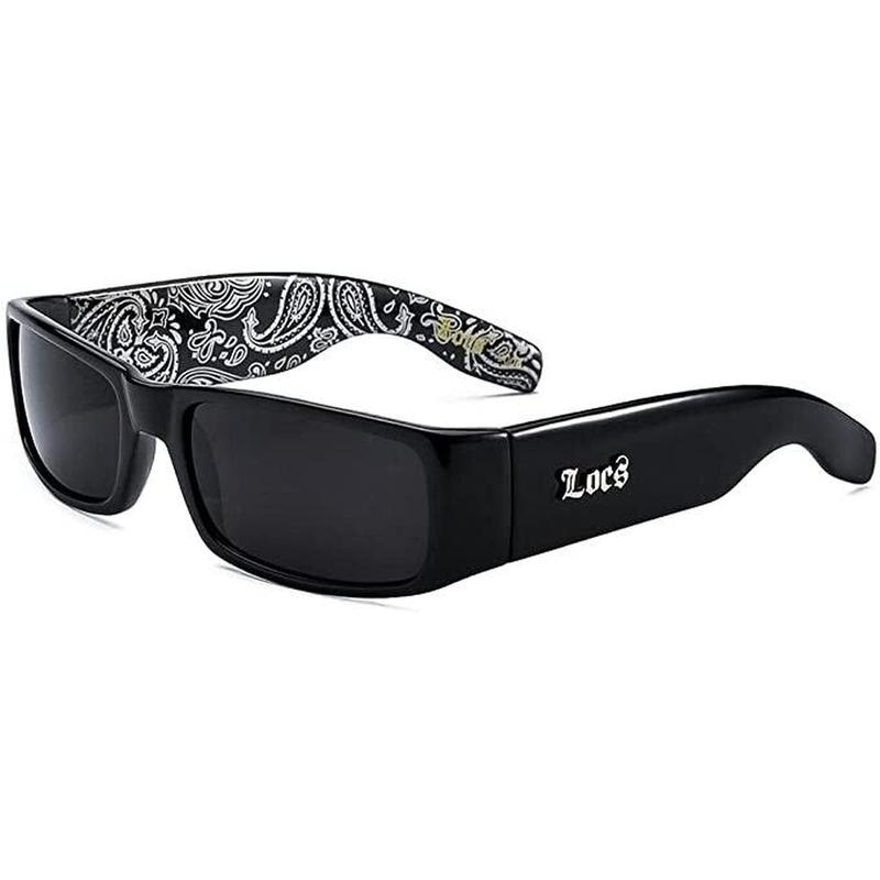 LOCS Bandana Gangster Black Shades Mens Designer Sunglasses Cholo Dark Lens Does not apply sunglass hut