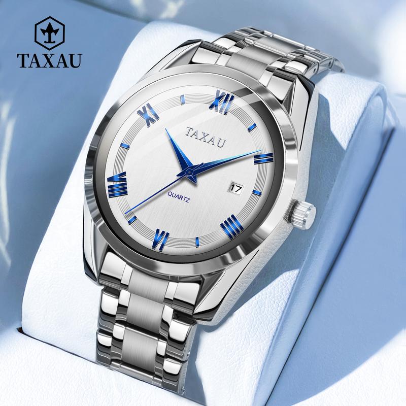 TAXAU Original Classic Watch for Men High Quality Waterproof Stainless Steel Men's Wrist Watches Casual Simple Men Quartz Watch